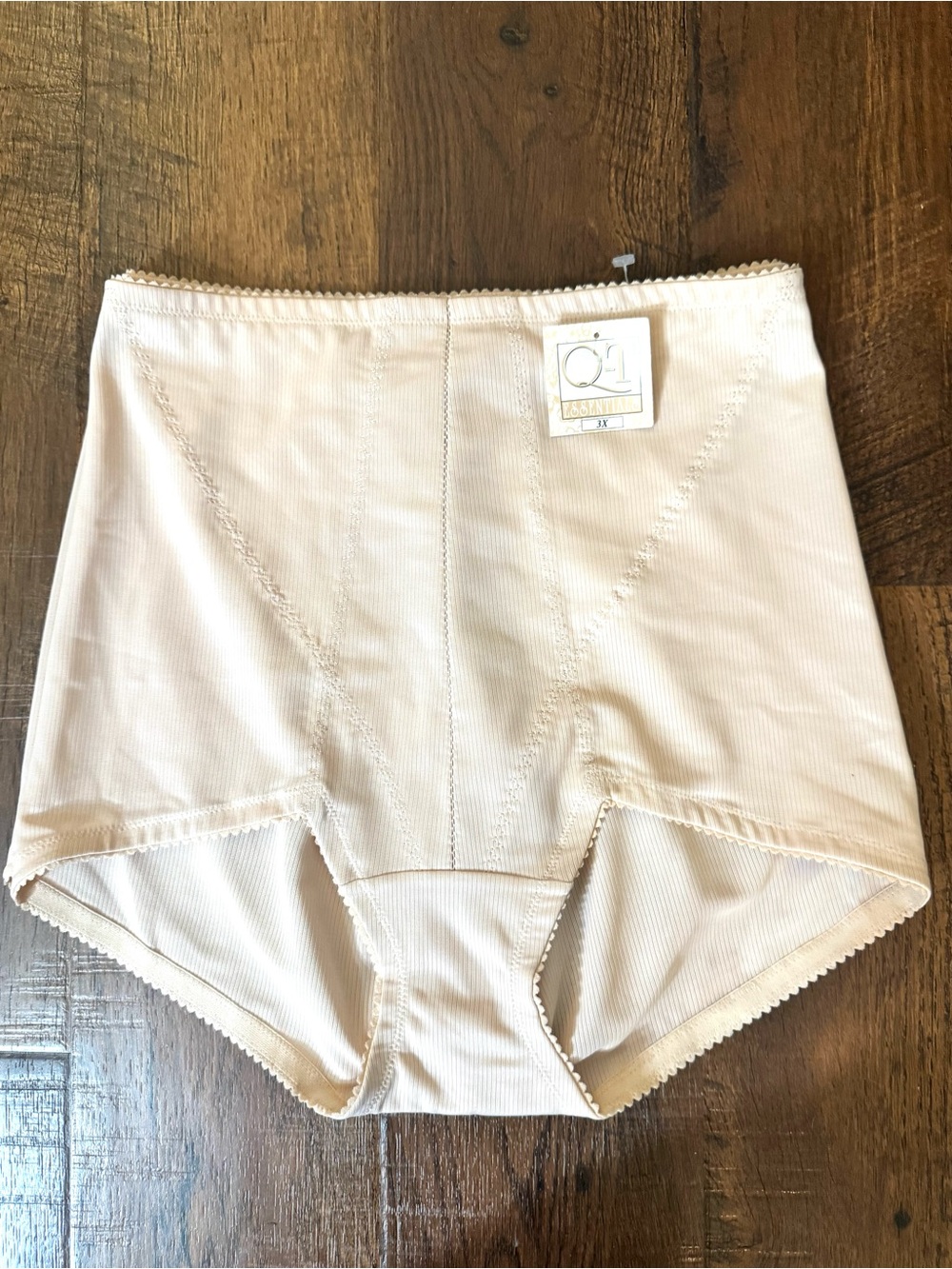 QT ESSENTIALS nude high waist panties, plus size 3X, NWT
